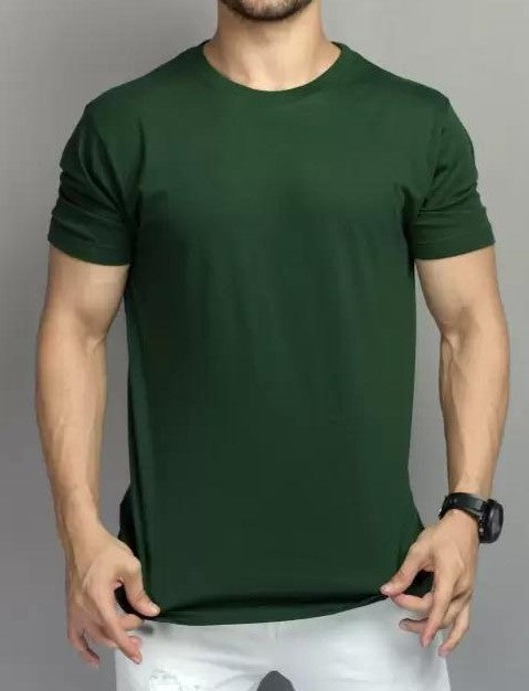 Men's Cotton Jersey Plain Shirt
