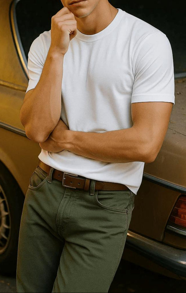 Classic White T-Shirt – Regular Fit for Timeless Style