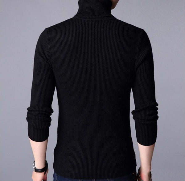 Men's Ribbed Plain Highneck – 1 Pc